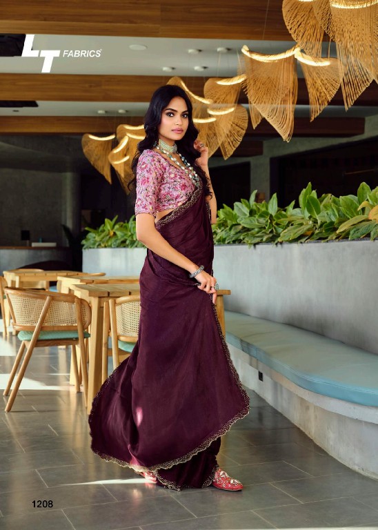 LT Fabrics Neel Vol-12 Wholesale Mono Satin With Swaroski Work Party Wear Sarees
