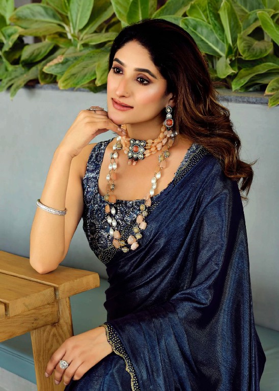 LT Fabrics Neel Vol-12 Wholesale Mono Satin With Swaroski Work Party Wear Sarees