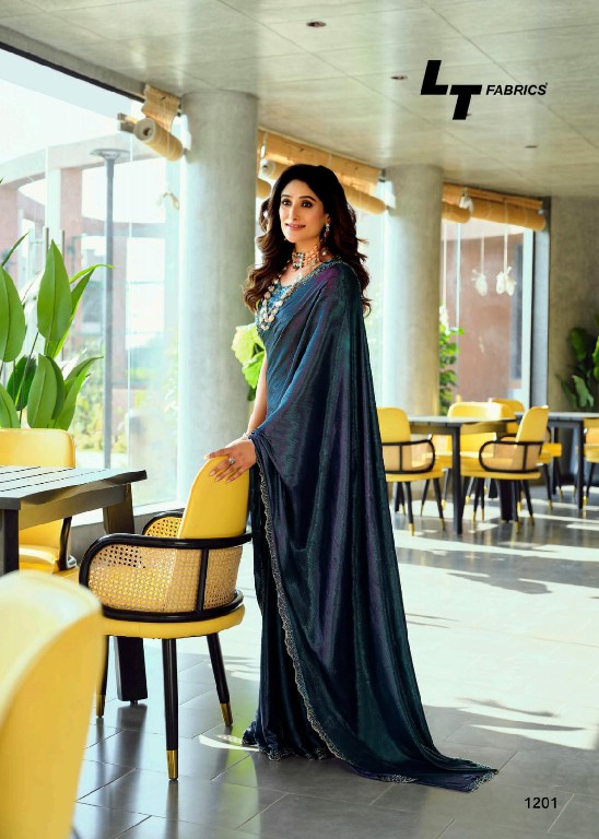 LT Fabrics Neel Vol-12 Wholesale Mono Satin With Swaroski Work Party Wear Sarees