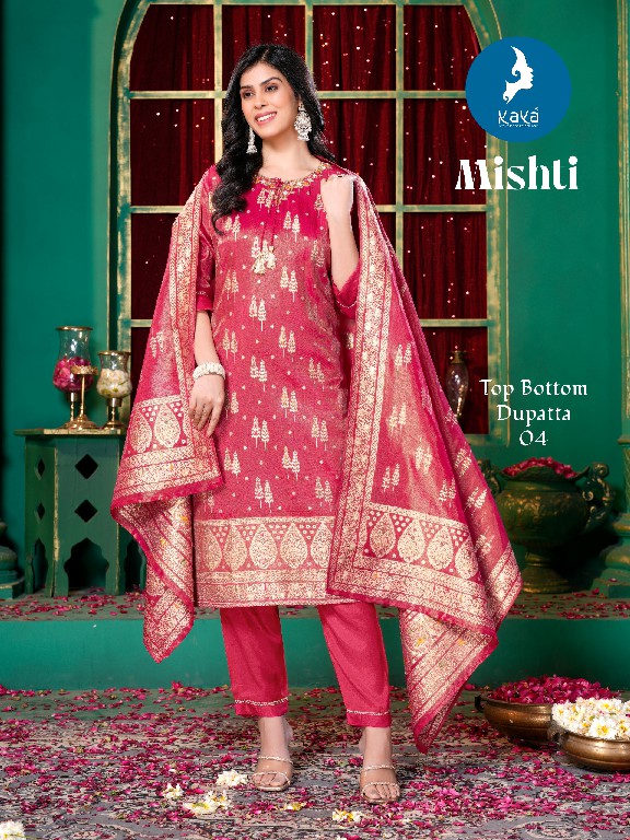 Kaya Mishti Wholesale 3 Piece Concept Straight Cut Readymade Suits