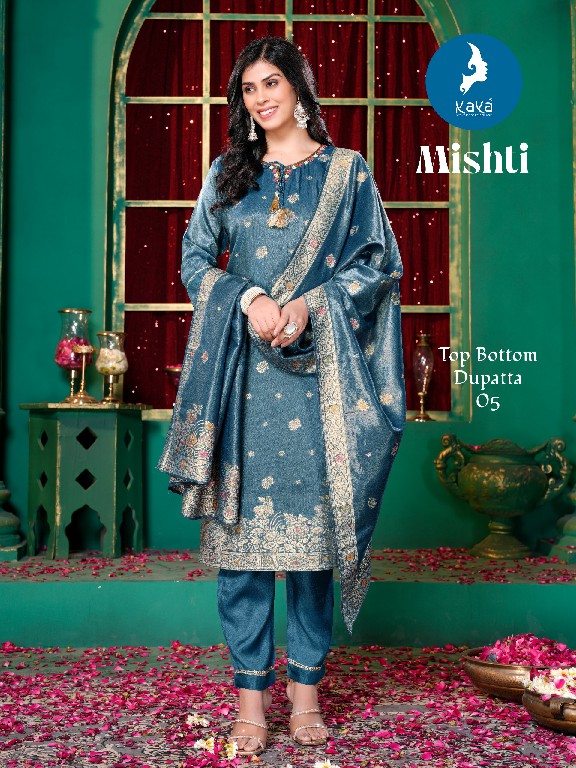 Kaya Mishti Wholesale 3 Piece Concept Straight Cut Readymade Suits