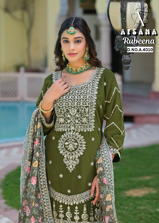 Afsana Rubeena Wholesale Readymade Pakistani Style Suits Combo
