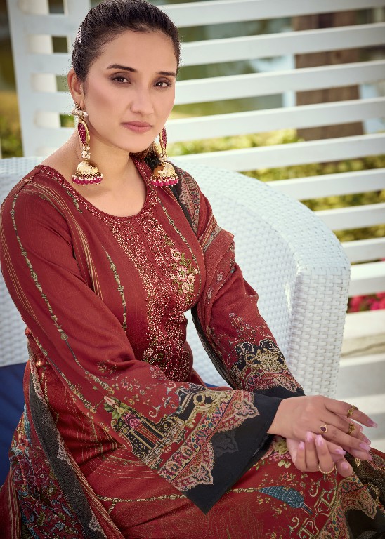 Mann Rasiya Arnica Wholesale Pure Jamm Cotton With Fancy Work Dress Material