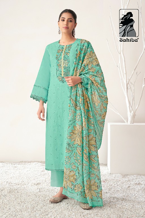 Sahiba Pratha Wholesale Pure Cotton Lawn With Embroidery Work Salwar Suits