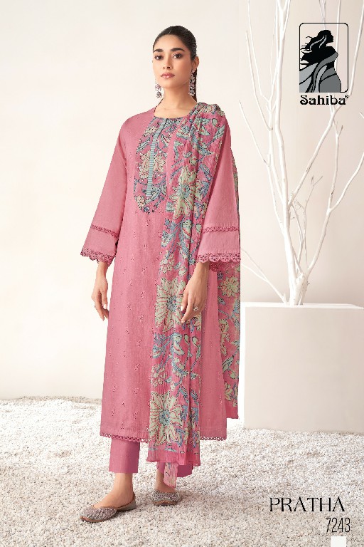 Sahiba Pratha Wholesale Pure Cotton Lawn With Embroidery Work Salwar Suits