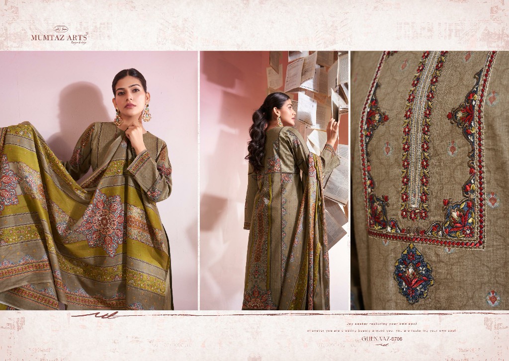 Mumtaz Arts Gulnaaz Wholesale Pure Viscose Cotton With Heavy Embroidery Dress Material