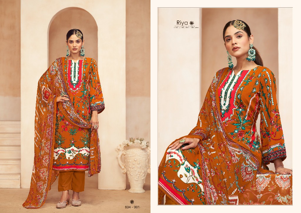 Zulfat Riya Wholesale Pure Heavy Viscose With Handwork Dress Material