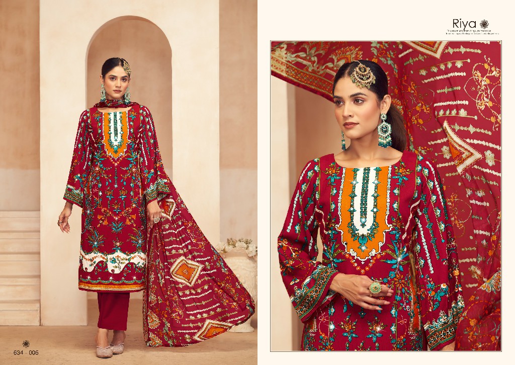 Zulfat Riya Wholesale Pure Heavy Viscose With Handwork Dress Material