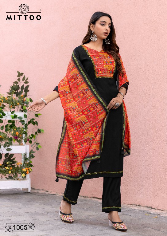 Mittoo Day Light Wholesale Modal Silk Kurti With Pant And Dupatta