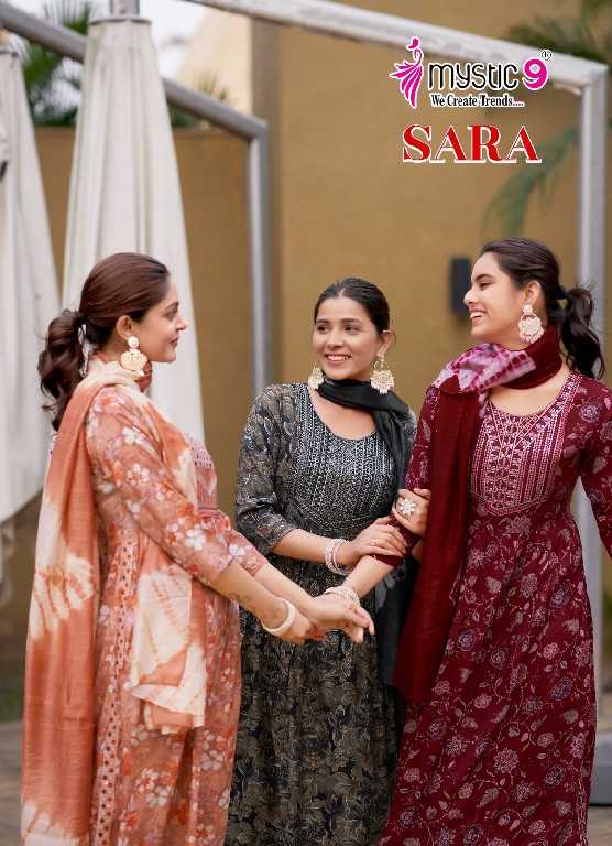 MYSTIC 9 SARA VOL 15 AMAZING READYMADE NAYRA CUT KURTI PANT DUPATTA COLLECTION