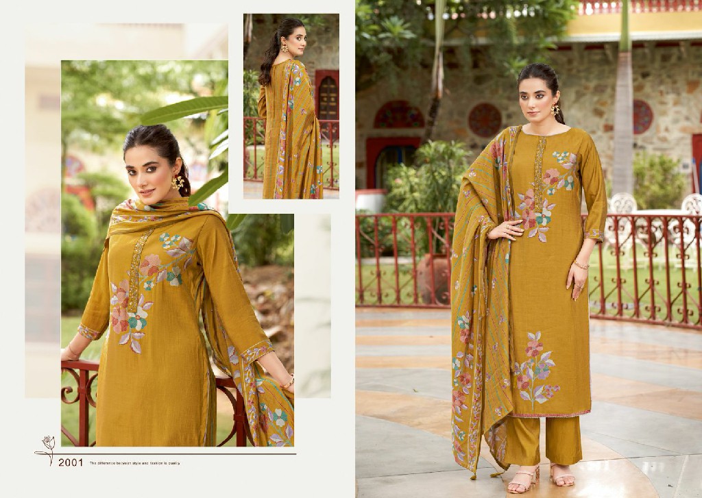 Salvi Shally Silk Vol-2 Wholesale Modal Silk With Embroidery Work Dress Material
