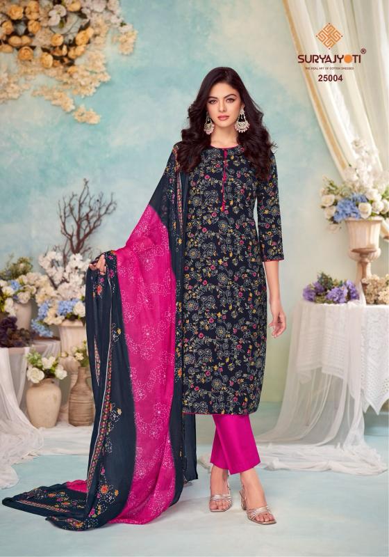 suhana vol 25 by suryajyoti cambric cotton fancy dress material