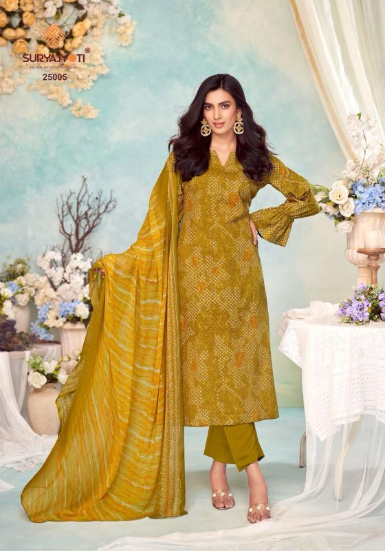 suhana vol 25 by suryajyoti cambric cotton fancy dress material