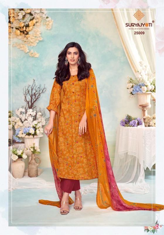 suhana vol 25 by suryajyoti cambric cotton fancy dress material