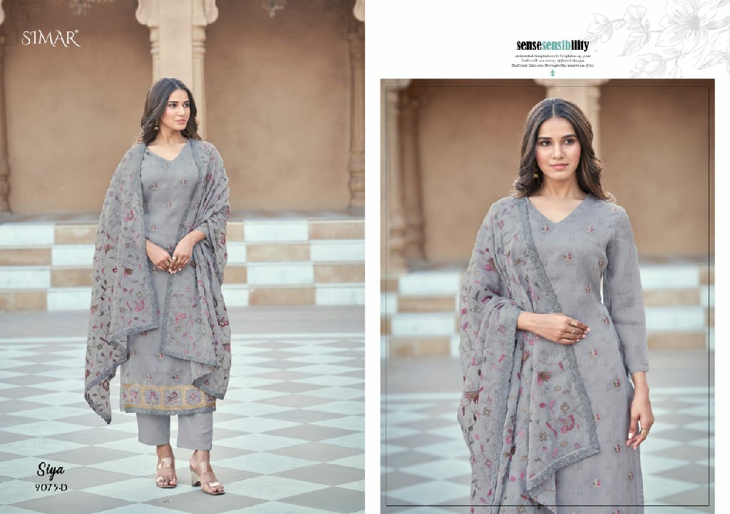 glossy Simar siya viscose organza shop trendy dress material online