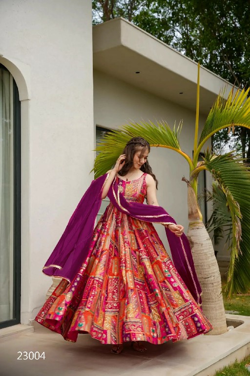 Lucaya Vol-23 Wholesale Fully Flared Ethnic Wear Gowns Catalog