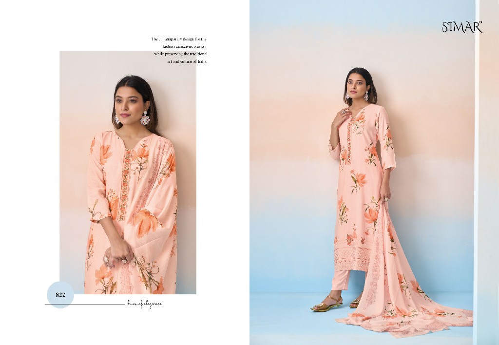 Glossy Simar Hamsa Wholesale Pure Viscose Muslin With Embroidery Work Suits