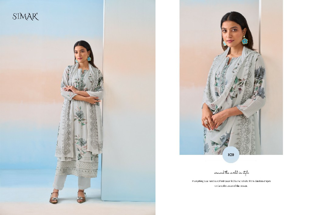 Glossy Simar Hamsa Wholesale Pure Viscose Muslin With Embroidery Work Suits