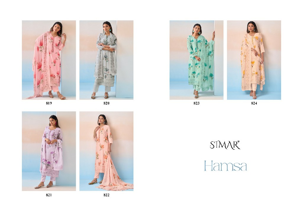 Glossy Simar Hamsa Wholesale Pure Viscose Muslin With Embroidery Work Suits