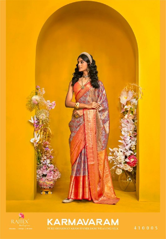 Rajtex Karmavaram Wholesale Pure Dharmavaram Silk Party Wear Sarees