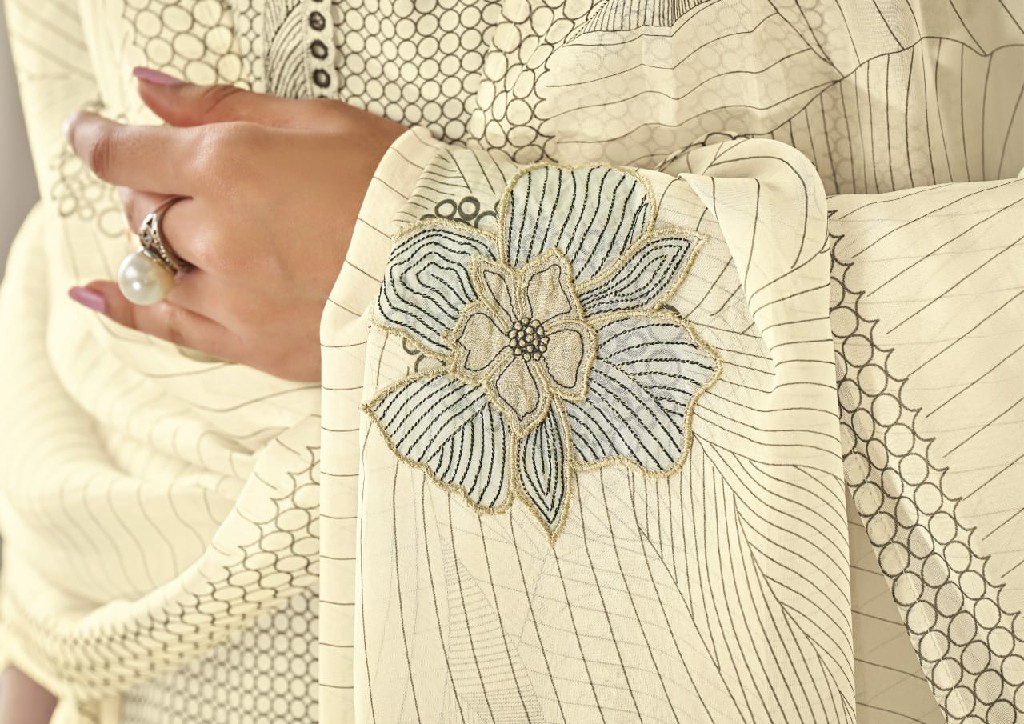 Omtex Alessia Wholesale Daisy Silk With Embroidery Work Salwar Suits