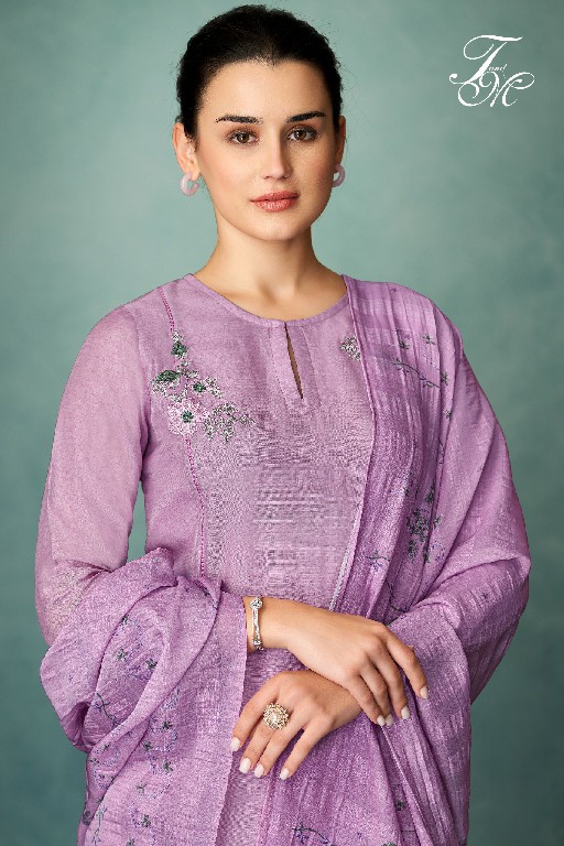 T And M Satakshi Wholesale Pure Linen Dyed With Embroidery Work Salwar Suits