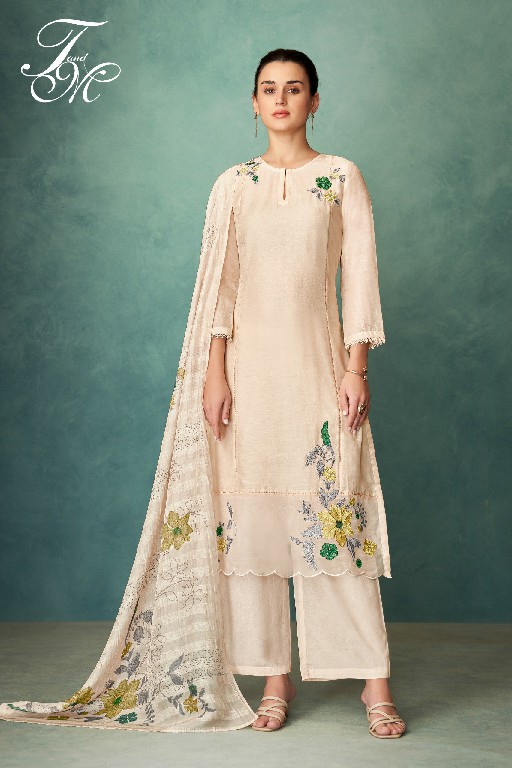 T And M Satakshi Wholesale Pure Linen Dyed With Embroidery Work Salwar Suits