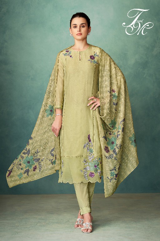 T And M Satakshi Wholesale Pure Linen Dyed With Embroidery Work Salwar Suits