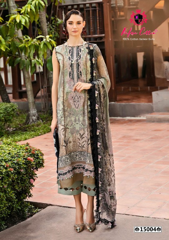 NAFISA MONSOON COTTON COLLECTION VOL 15 KARACHI PRINT PAKISTANI TRENDY UNSTITCH SUIT