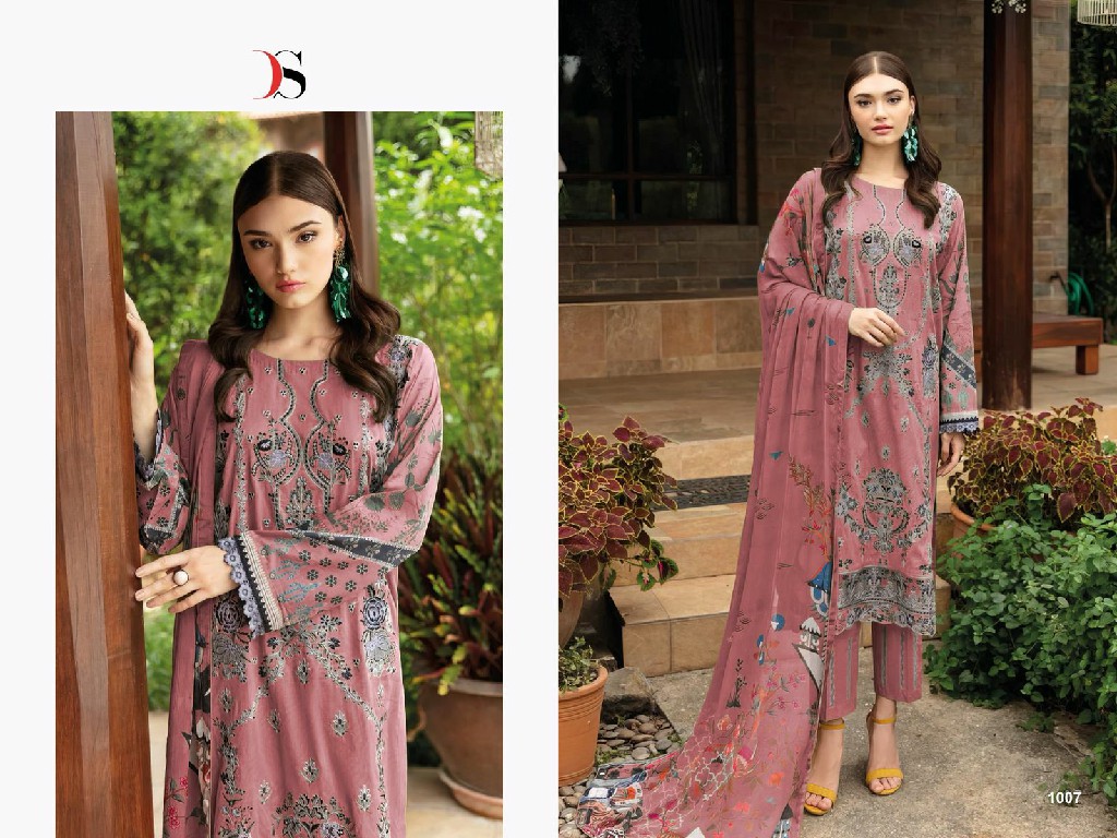 DEEPSY SUITS CHEVERON VOL 14 LATEST PURE COTTON WITH EMBROIDERY WORK PAKISTANI UNSTITCH SUIT