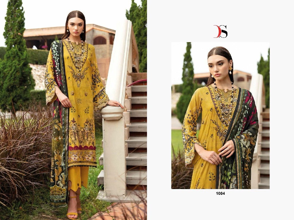 DEEPSY SUITS CHEVERON VOL 14 LATEST PURE COTTON WITH EMBROIDERY WORK PAKISTANI UNSTITCH SUIT