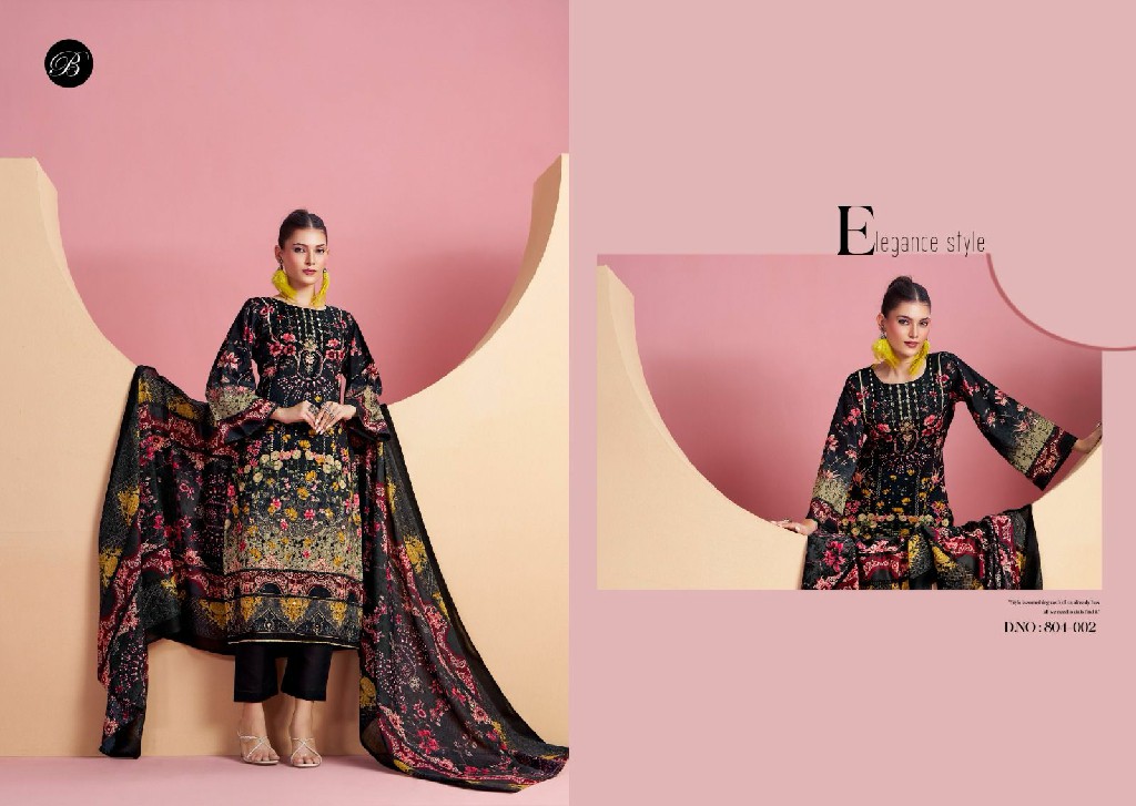 Belliza Ruksana Wholesale Pure Cotton With Handwork Work Dress Material