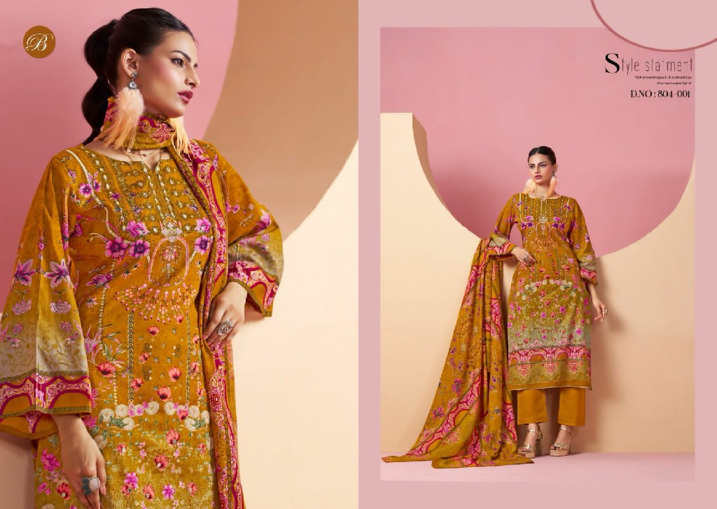 Belliza Ruksana Wholesale Pure Cotton With Handwork Work Dress Material