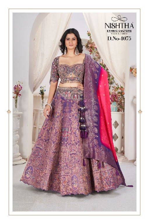 Nishtha D.no 1075 To 1078 Wholesale Designer Bridal Lehengas Collection