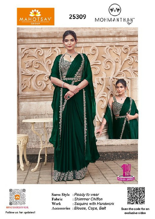 Mahotsav Mohmanthan 25300 Series Royal Luna Wholesale Designer Ready To Wear Sarees