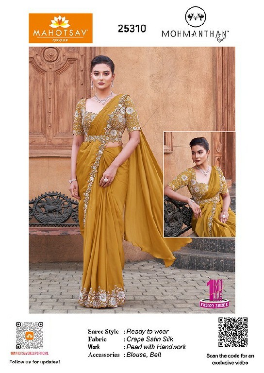 Mahotsav Mohmanthan 25300 Series Royal Luna Wholesale Designer Ready To Wear Sarees