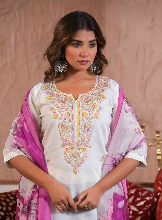 Tanisha Vol-18 Wholesale Viscose Fabrics Readymade 3 Piece Salwar Suits