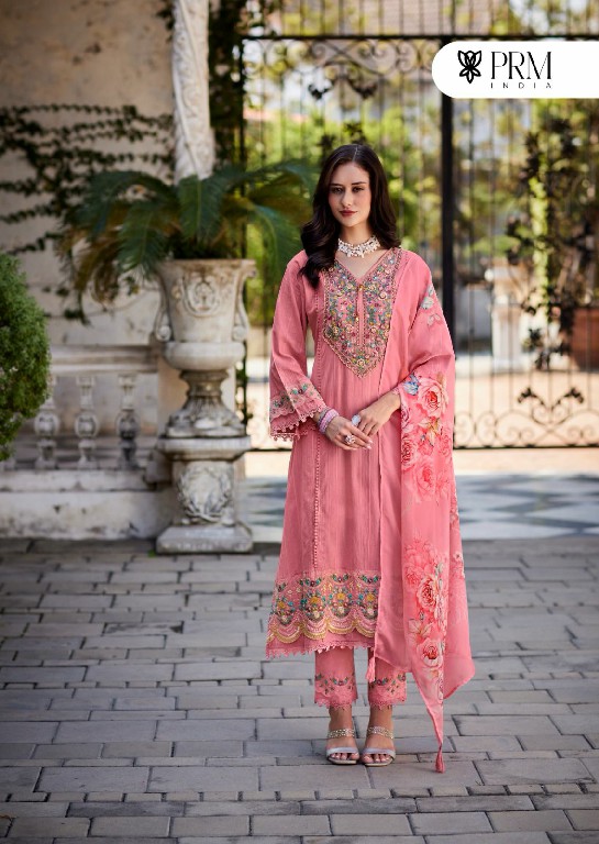 PRM Kaia Wholesale Pure Cotton Pattern With Hand And Embroidery Work Readymade Suits