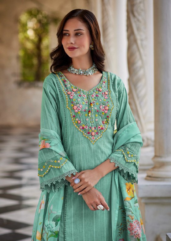 PRM Kaia Wholesale Pure Cotton Pattern With Hand And Embroidery Work Readymade Suits