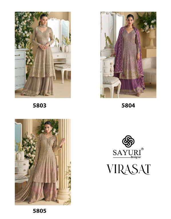 Sayuri Virasat Wholesale Heavy Embroidered Free Size Stitched Salwar Kameez