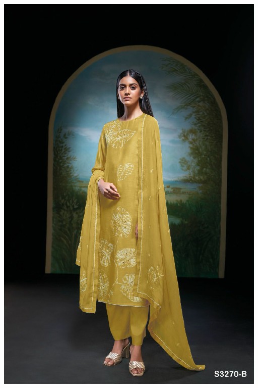 Ganga Jaely S3270 Wholesale Bemberg Silk With Embroidery Salwar Suits