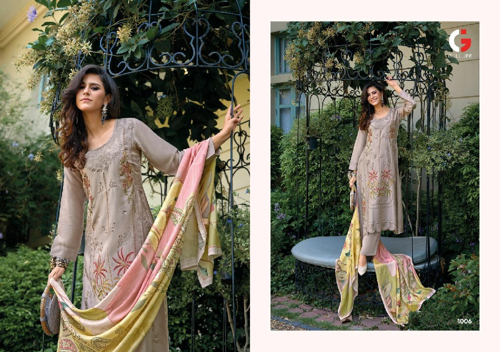 Gull Jee Tasrif Wholesale Viscose Muslin With Embroidery Salwar Suits