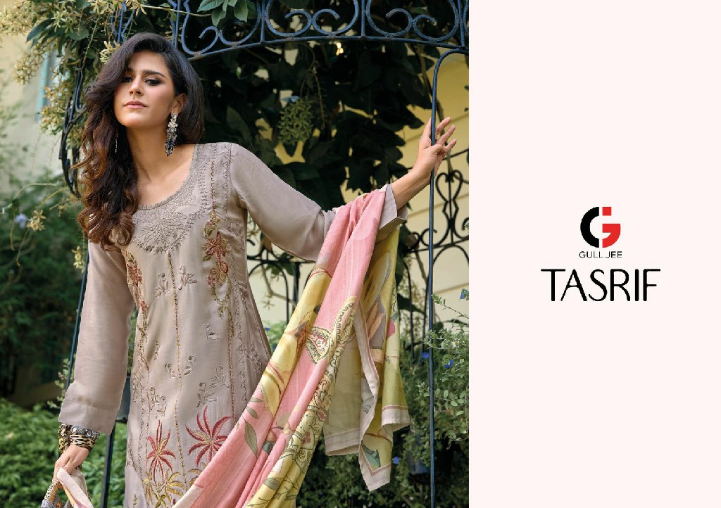 Gull Jee Tasrif Wholesale Viscose Muslin With Embroidery Salwar Suits