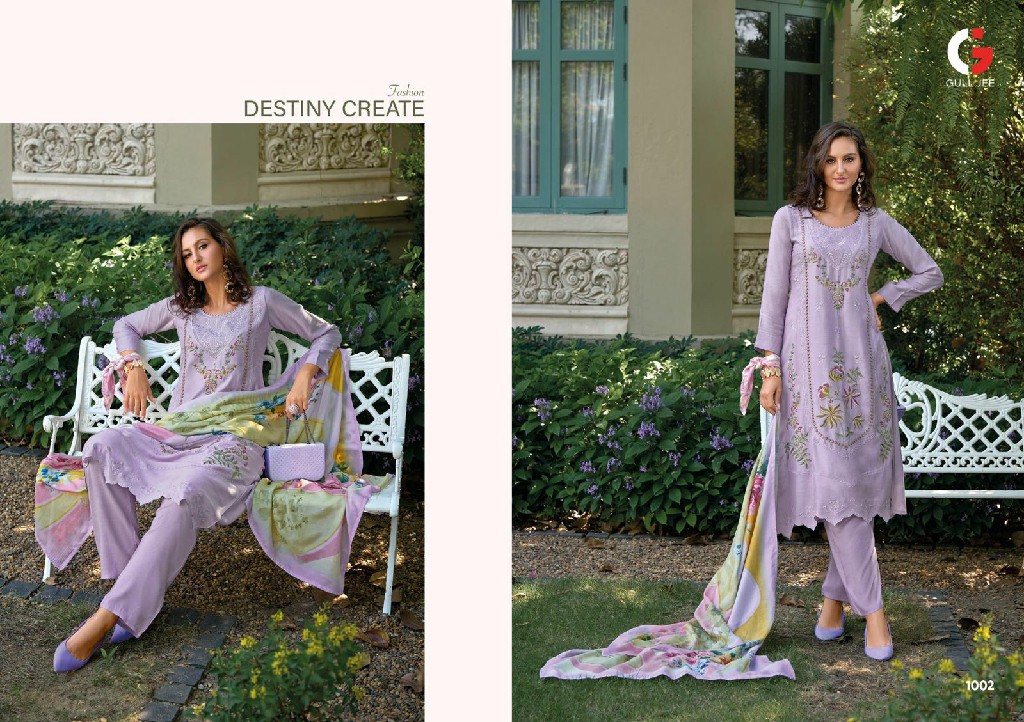 Gull Jee Tasrif Wholesale Viscose Muslin With Embroidery Salwar Suits