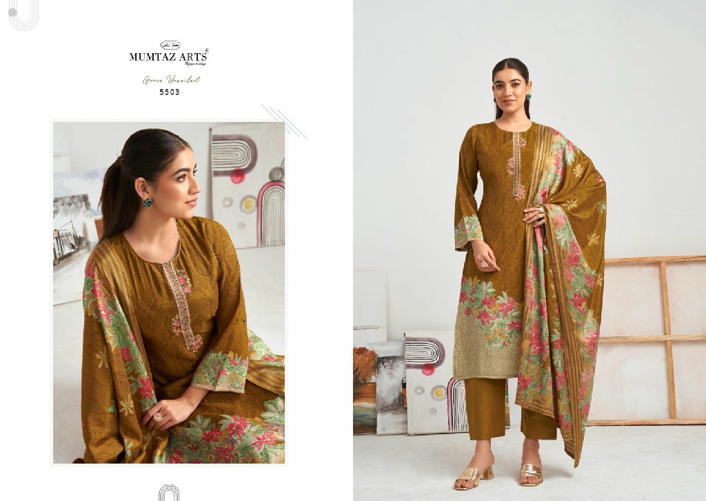 Mumtaz Arts Hafiza Wholesale Pure Viscose Muslin With Work Dress Material