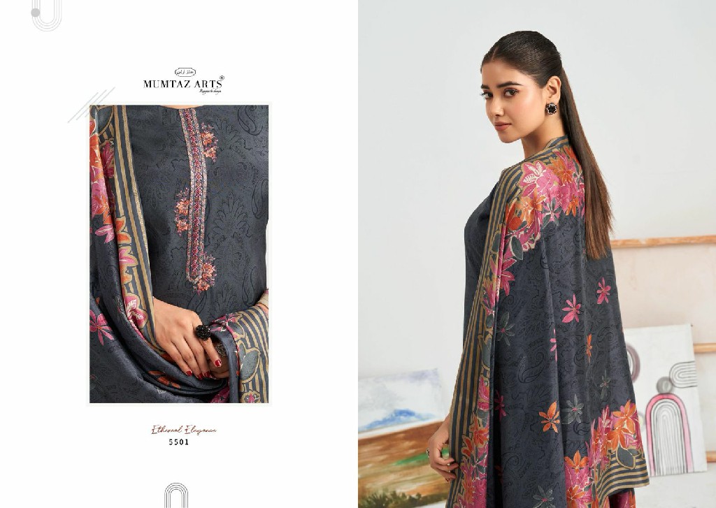 Mumtaz Arts Hafiza Wholesale Pure Viscose Muslin With Work Dress Material