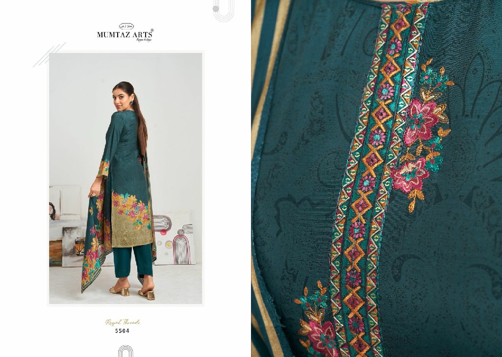 Mumtaz Arts Hafiza Wholesale Pure Viscose Muslin With Work Dress Material