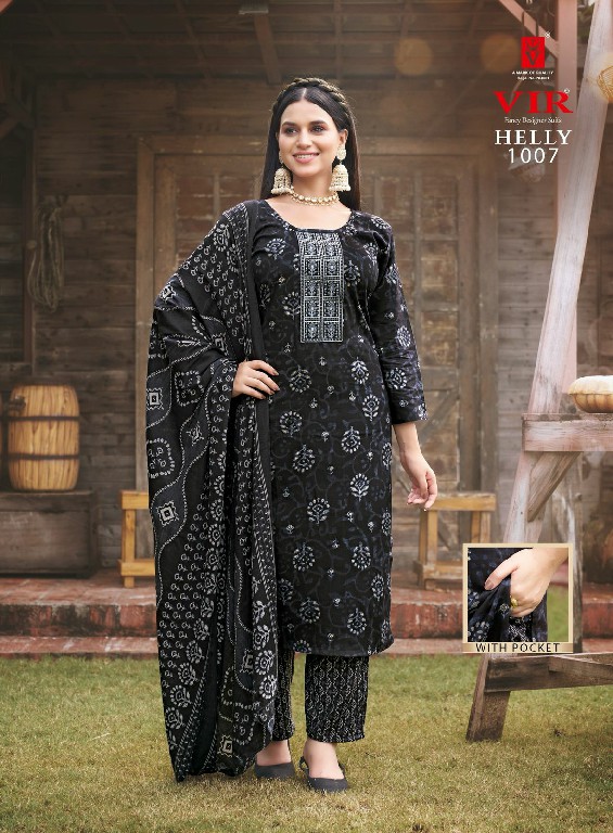 VIR Helly Vol-1 Wholesale Embroidery Tie Work Readymade Collection