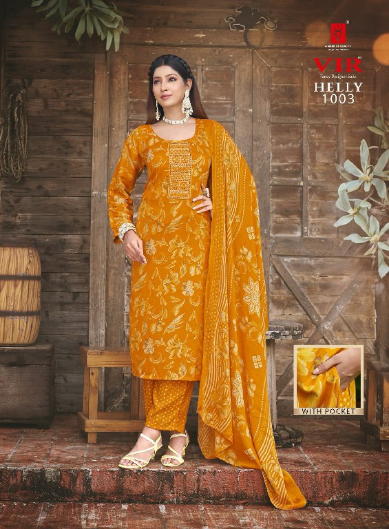 VIR Helly Vol-1 Wholesale Embroidery Tie Work Readymade Collection