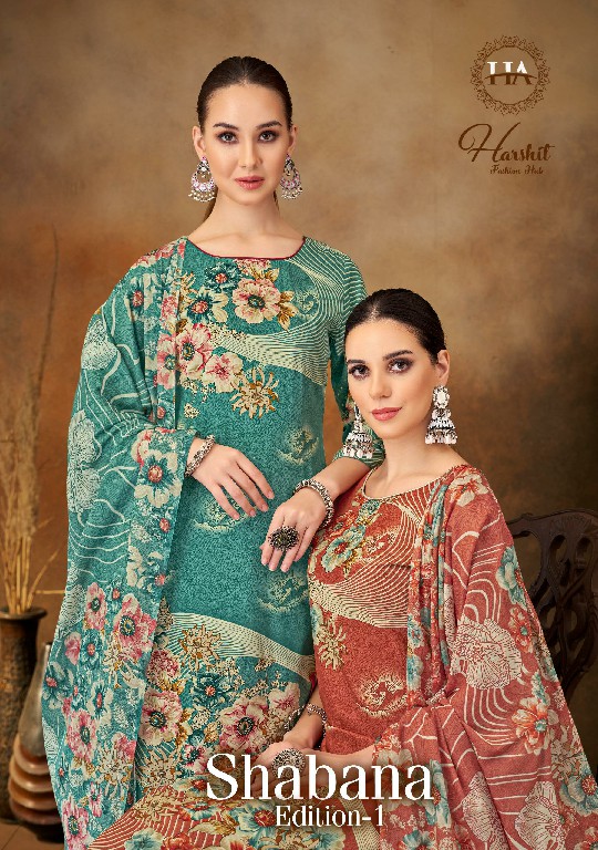 Harshit Shabana Wholesale Pure Viscose Reyon With Work Dress Material